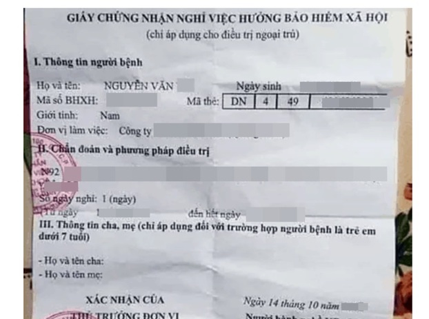 Từ ngày 15/2, số ngày nghỉ ốm trên giấy nghỉ việc hưởng bảo hiểm xã hội có thể lên đến 50 ngày. Ảnh minh họa