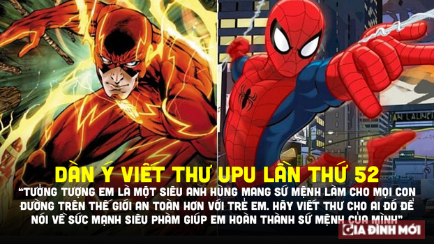 Dàn ý viết thư UPU lần thứ 52 tưởng tượng em là siêu anh hùng