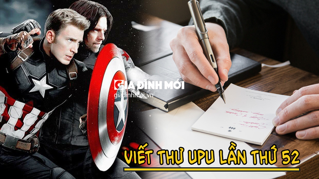 Bài mẫu viết thư UPU 52: Tưởng tượng em là siêu anh hùng Captain America