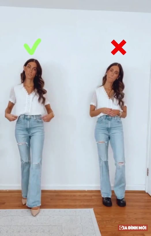 2 điều nên và không nên làm khi phối quần jeans ống loe