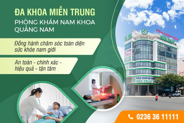 Đa Khoa Miền Trung được đông đảo nam giới tin tưởng lựa chọn khám chữa bệnh