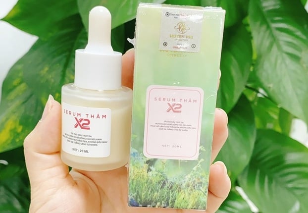 Sản phẩm serum thâm X2 của Công ty mỹ phẩm Huyền Phi bị đình chỉ lưu hành do chứa chất cấm. Ảnh minh họa