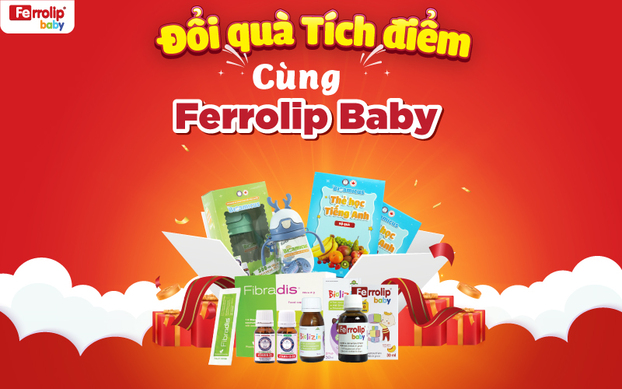 Tích điểm sắt Ferrolip Baby - Bé nhận quà hết ý