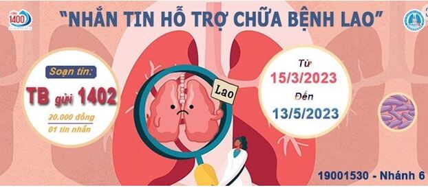 Mở cổng nhắn tin ủng hộ Quỹ Hỗ trợ người bệnh chiến thắng bệnh lao.