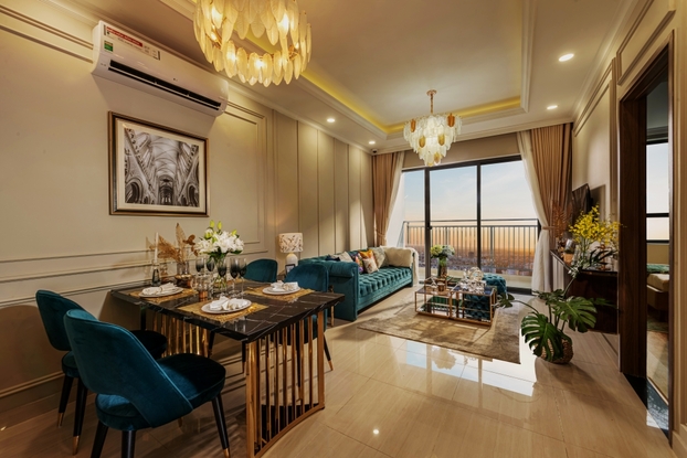 Không gian ngập tràn ánh sáng trong căn hộ Hanoi Melody Residences