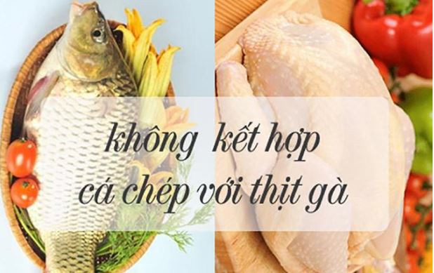 Không nên ăn thịt gà và cá chép.