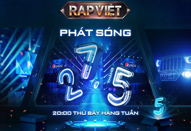 Rap Việt mùa 3 phát sóng lúc 20 giờ thứ 7 hàng tuần từ ngày 27/05/2023