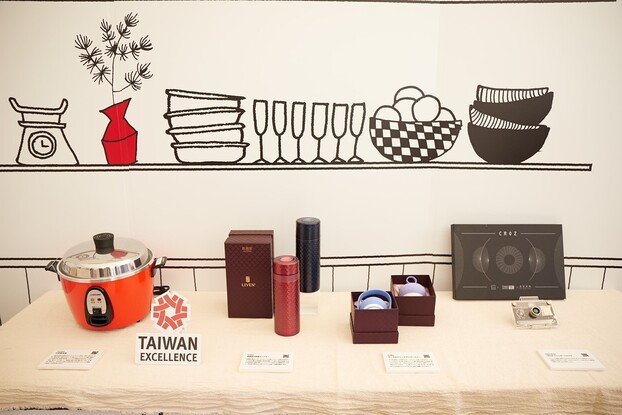 Một số sản phẩm trưng bày tại khu trải nghiệm văn hóa Taiwan Excellence