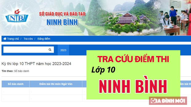 Tra cứu điểm thi tuyển sinh vào lớp 10 tỉnh Ninh Bình năm 2023 sớm nhất, chuẩn nhất