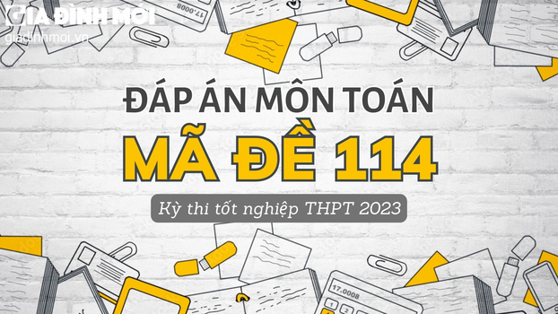 Đáp án môn Toán mã đề 114 kỳ thi tốt nghiệp THPT 2023 chính xác nhất
