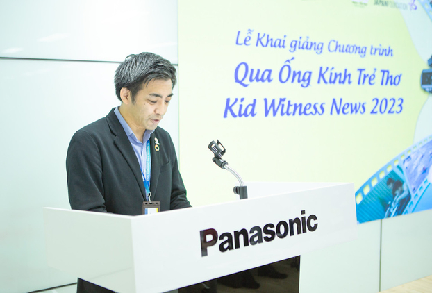 Ông Oka Hiroyuki, Giám đốc Panasonic Việt Nam phát biểu khai mạc chương trình  