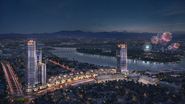 Dự án Sun Cosmo Residence Da Nang. (Ảnh phối cảnh minh họa)