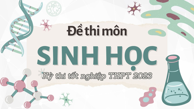 Đề thi môn Sinh học kỳ thi tốt nghiệp THPT 2023