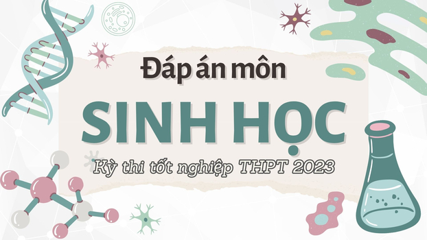 Đáp án môn Sinh học kỳ thi tốt nghiệp THPT 2023 tất cả 24 mã đề