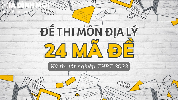 Đề thi môn Địa lý tốt nghiệp THPT 2023 đầy đủ 24 mã đề.