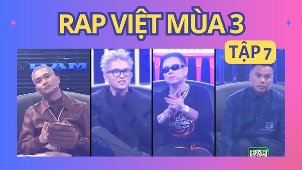 Link xem trực tiếp Rap Việt mùa 3 tập 7 ngày 8/7 trên HTV2, VieON 