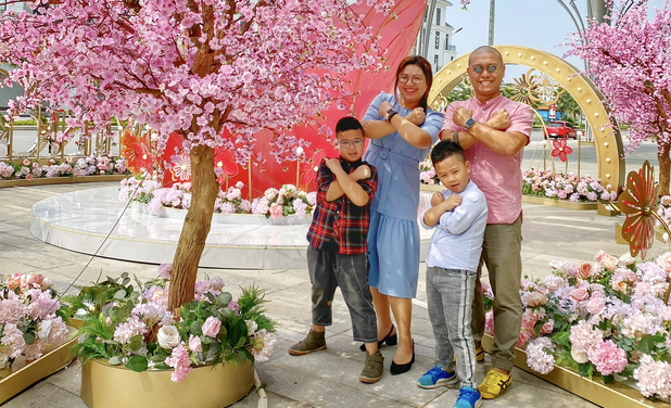Gia đình nhỏ của tôi ở cuộc sống mới rất happy.
