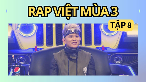 Link xem trực tiếp Rap Việt mùa 3 tập 8 ngày 15/7 trên HTV2, VieON 