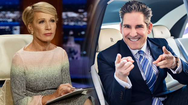 Hai triệu phú Mỹ Barbara Corcoran (trái) và Grant Cardone (phải).