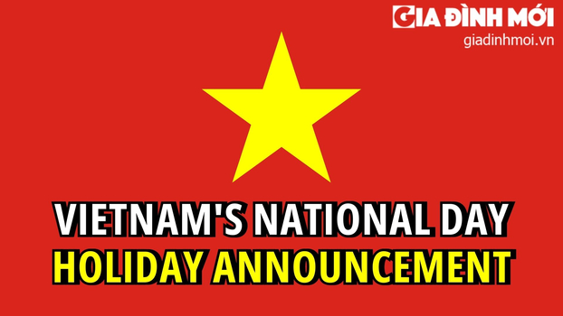 Thông báo nghỉ lễ 2/9/2023 bằng tiếng Anh (Vietnam's National Day Holiday Announcement)