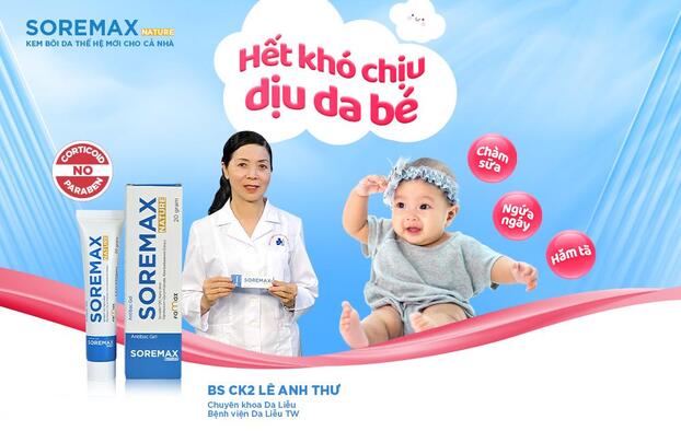 Kem bôi da Soremax - Hết khó chịu, dịu da bé