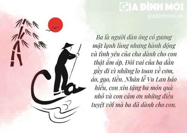 Lời chúc Vu Lan tặng cha