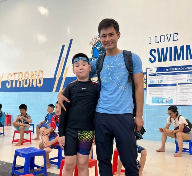Anh Nguyễn Thu Chung – Huấn luyện viên CLB AquaRace Swim Club khẳng định: Ở khu Đông mà không bơi đạp chạy là rất lãng phí.