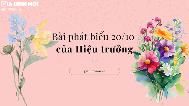 Bài phát biểu 20/10 của hiệu trưởng ngày Phụ nữ Việt Nam hay nhất