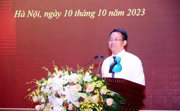 Giám đốc Sở Thông tin và Truyền thông Hà Nội Nguyễn Việt Hùng chia sẻ Hà Nội tích cực thúc đẩy chuyển đổi số.
