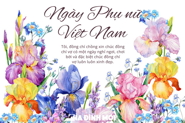 Thiệp chúc mừng ngày Phụ nữ Việt Nam tặng vợ hài hước.