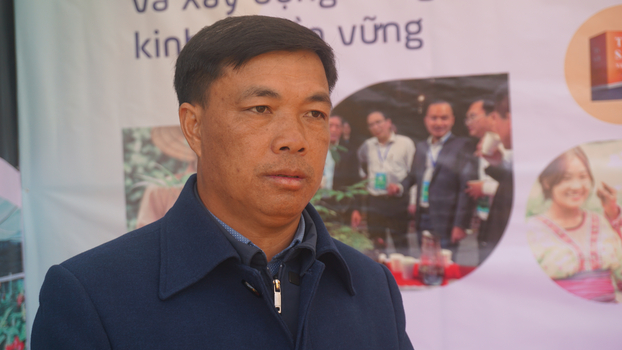 Ông Giàng A Tùng - Chủ tịch UBND xã Sà Dề Phìn mong cây sâm Lai Châu là cây xóa đói giảm nghèo cho bà con xã.