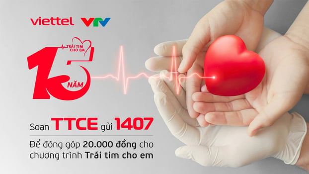 Soạn tin nhắn TTCE gửi 1407 để mang đến cơ hội chữa lành     những trái tim lỗi nhịp.