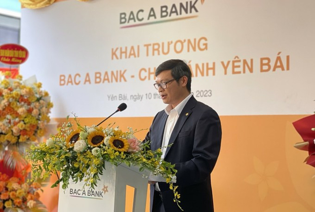 Ông Nguyễn Việt Hanh phát biểu khai mạc. Ảnh: Bac A Bank