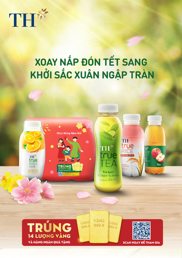 Những phần quà giá trị dành cho khách hàng tham gia chương trình “Xoay nắp đón Tết sang - Khởi sắc xuân ngập tràn”