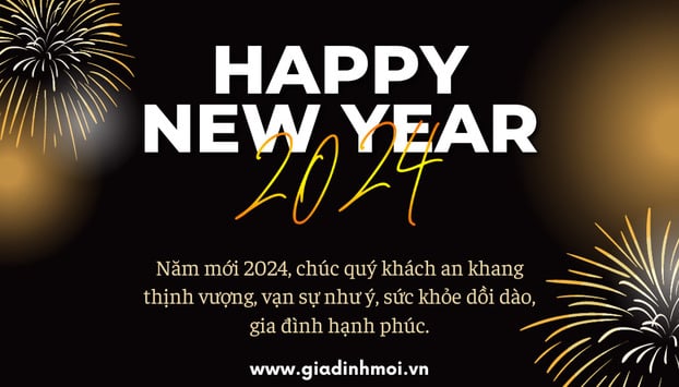 Lời chúc mừng năm mới 2024 cho khách hàng bằng tiếng Việt