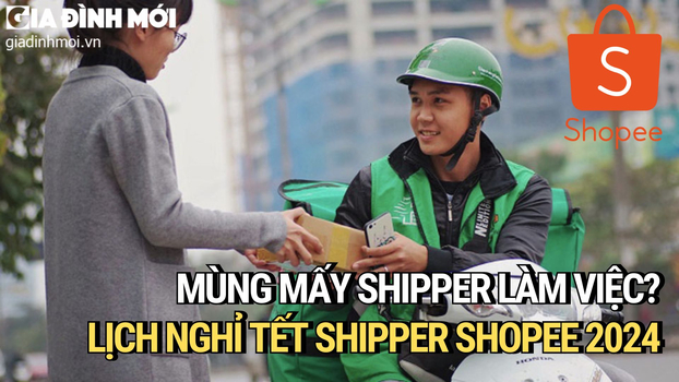 Mùng mấy shipper làm việc? Lịch nghỉ Tết của shipper Shopee 2024 (Ảnh minh họa)