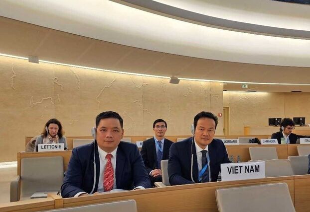 Phái đoàn Việt Nam tại khóa họp của Hội đồng Nhân quyền LHQ. Ảnh: TTXVN
