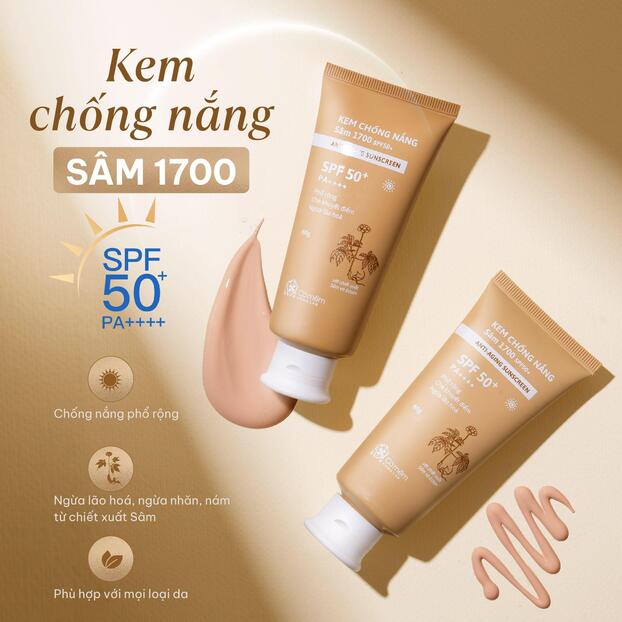 Kem chống nắng Sâm 1700 luôn nằm trong top best seller