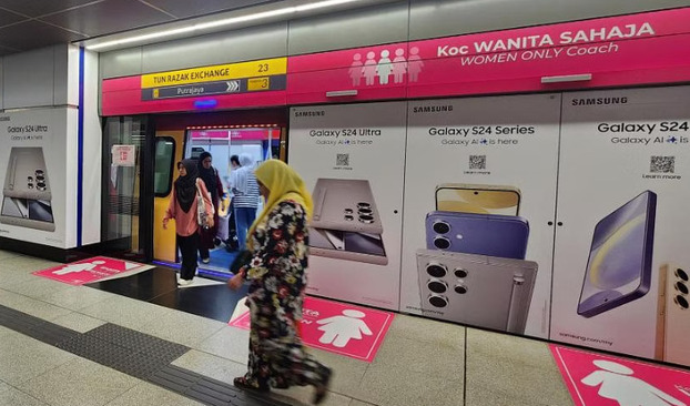 Malaysia triển khai thêm nhiều toa tàu dành cho phụ nữ trên các tuyến tàu điện ngầm nhằm nỗ lực hạn chế quấy rối tình dục