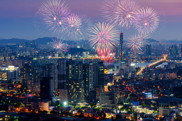 Lễ hội pháo hoa quốc tế Seoul (Hàn Quốc). Ảnh: Shutterstock