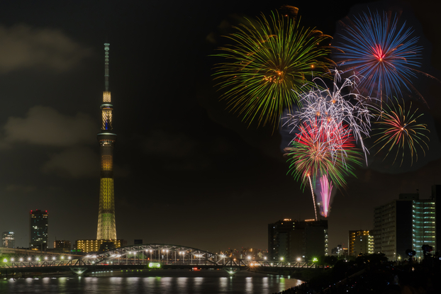 Lễ hội pháo hoa quốc tế sông Sumida (Nhật Bản). Ảnh: Shutterstock