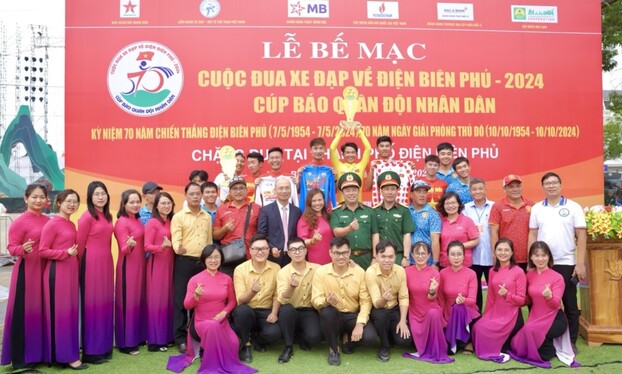 Quỹ Vì Tầm Vóc Việt dưới sự bảo trợ của Ngân hàng TMCP Bắc Á, tập đoàn TH là đối tác thiện nguyện của cuộc đua xe đạp Về Điện Biên phủ 2024 - Cúp Báo Quân đội Nhân dân