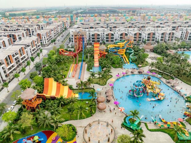 Biển nhân tạo cùng hơn 20 bể bơi nội khu biến Ocean City trở thành “thiên đường” nghỉ dưỡng biển mùa hè