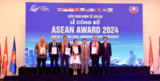 “Asean Award 2024” ghi nhận những cống hiến của những doanh nghiệp tiêu biểu có đóng góp tích cực phát triển kinh tế, an sinh xã hội, phát triển bền vững trong khu vực Asean