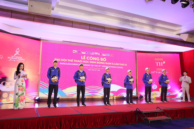 Trang phục của Đoàn học sinh Việt Nam tham gia Đại hội Thể thao học sinh Đông Nam Á lần thứ 13.