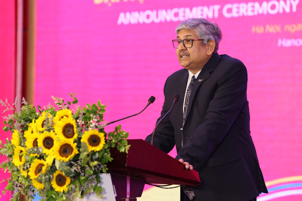 Đại diện Tập đoàn TH cho biết tập đoàn rất quan tâm tới phát triển thể lực và tầm vóc người Việt nên đồng hành cùng ASEAN Schools Games lần thứ 13.