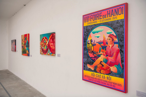 Các tác phẩm của nghệ sĩ Xuân Lam tại Triển lãm Cẩm nang sử dụng Cuộc đời diễn ra tại VCCA