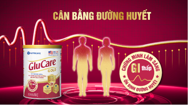 Hệ đường hấp thu chậm Isomaltulose và Erythritol trong Glucare Gold có chỉ số GI thấp giúp cân bằng đường huyết sau khi sử dụng