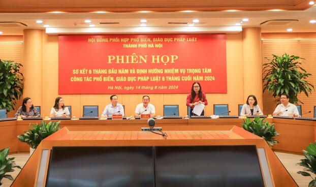 Phó Giám đốc Sở Tư pháp Hà Nội, Phó Chủ tịch Hội đồng PBGDPL TP Phạm Thị Thanh Hương cho biết Sở đang tham mưu xây dựng chương trình PBGDPL về Luật Thủ đô.