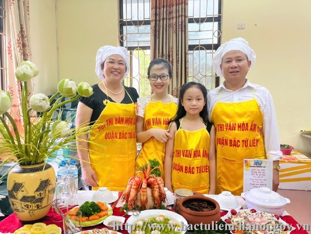 Hội thi “Món ngon gia đình” với chủ đề “Bữa cơm gia đình ấm áp yêu thương” được tổ chức tại quận Bắc Từ Liêm